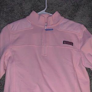 Light pink Vineyard Vines quarter zip